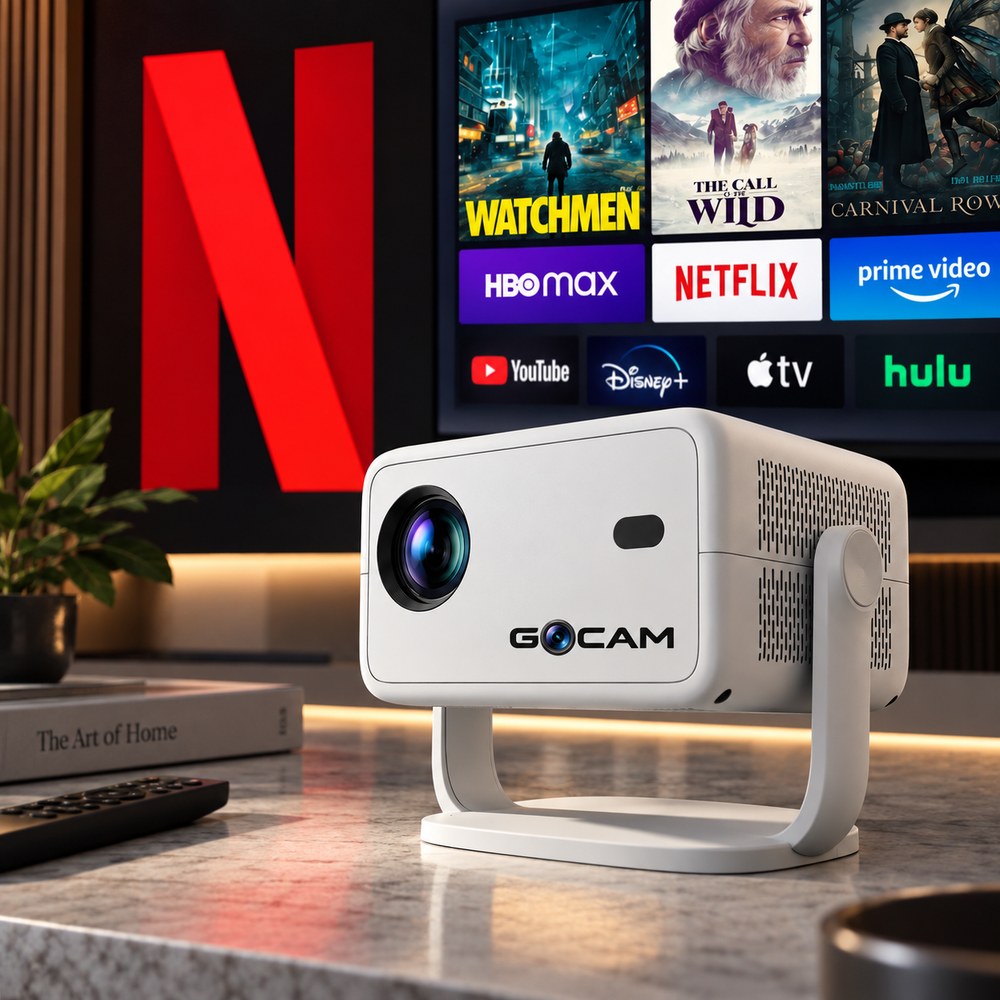 Vidéoprojecteur Go Cam V12 avec trépied intégré